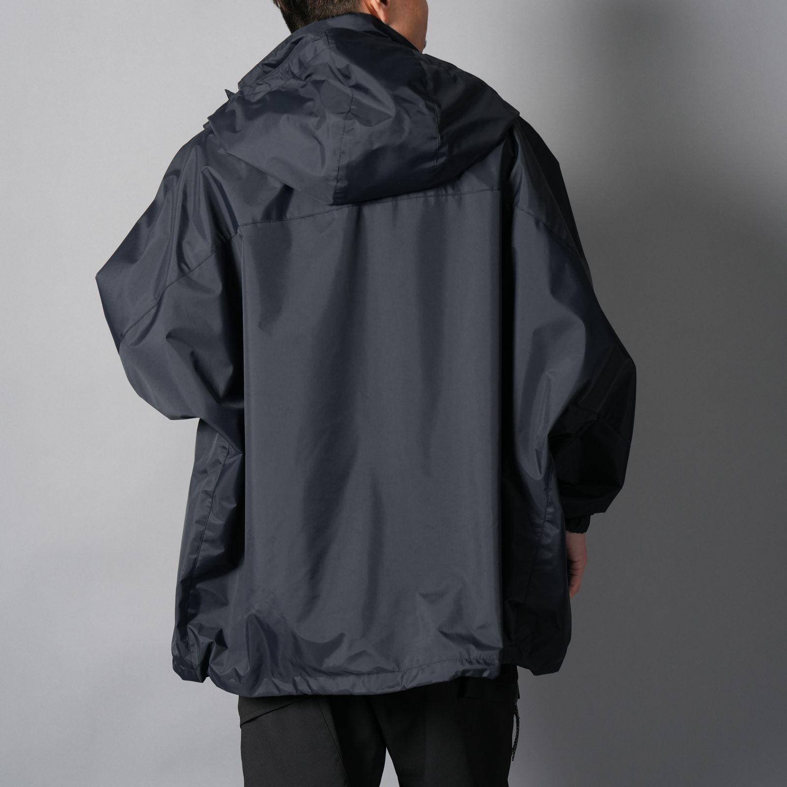 ALMOSTBLACK - 【GHOST】WOVEN 3L WATER-REPELLENT HOOD PONCHO NINJA