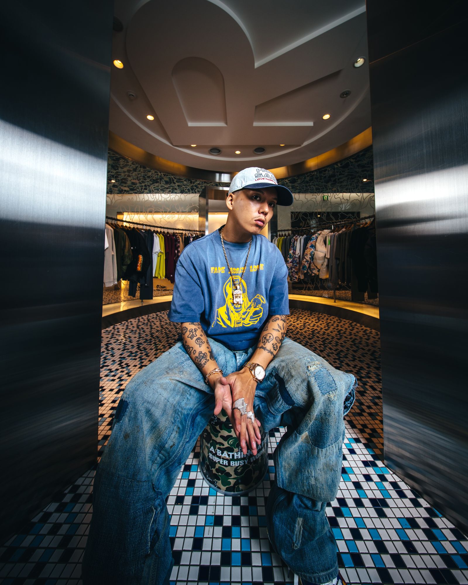 SAINT M×××××× - 【残りわずか】【コラボ】SM-MK8-0000-C50 / BAPE_SS