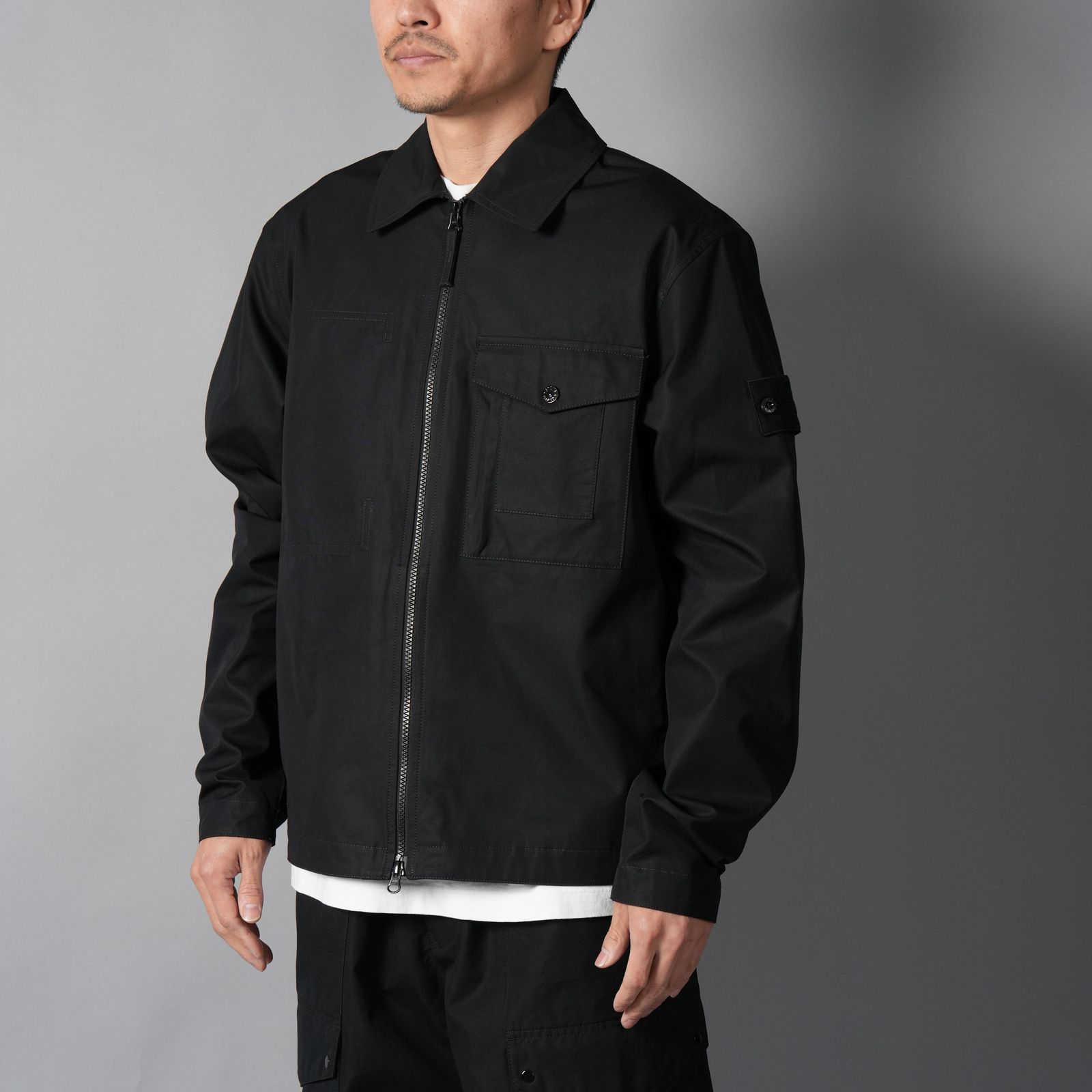STONE ISLAND - 1200011 / ALL-WEATHER COTTON CANVAS_S.I. GHOST