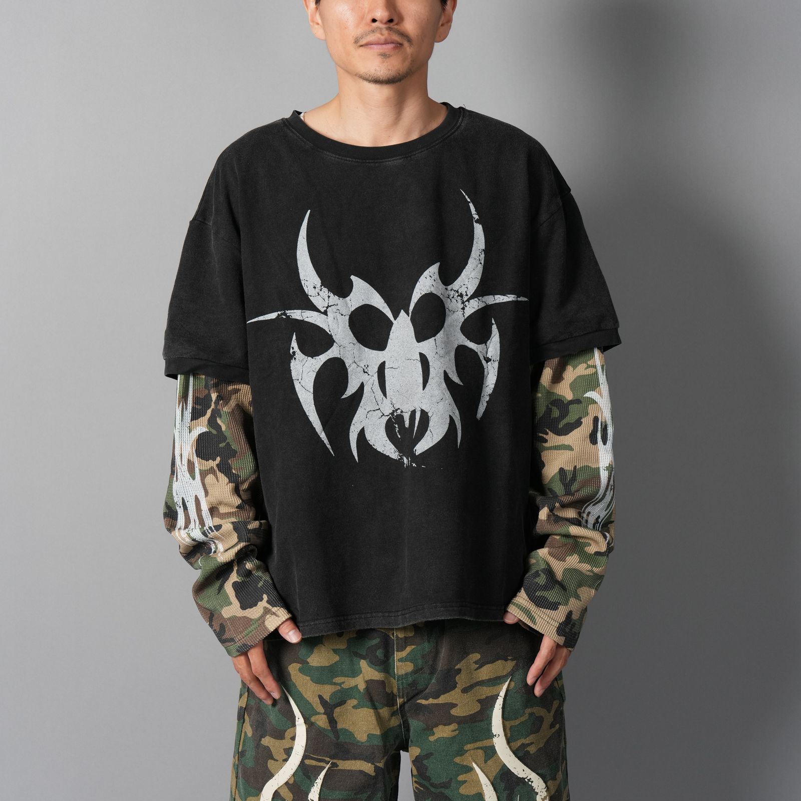 Chew Forever - Roach Layered Longsleeve / ローチ レイヤード ロング