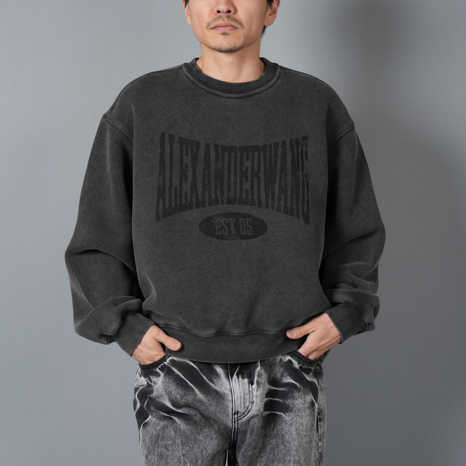 alexander wang - GRAPHIC CREWNECK SWEATSHIT / グラフィック クルー