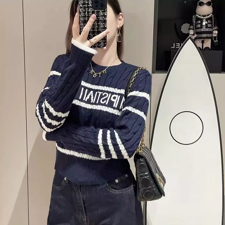 ディオール 長袖 セーター レディース DIOR ウール カシミヤ ニット