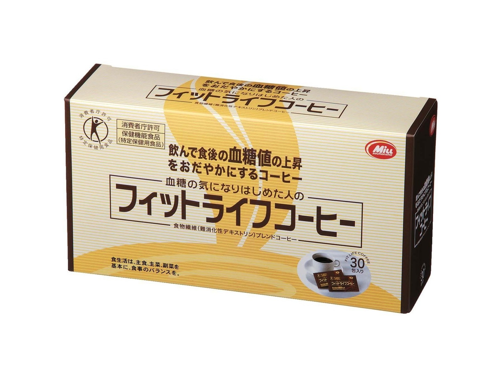 ミル総本社 フィットライフコーヒー 1箱（8.5g×30包入）×2コ組| コープ