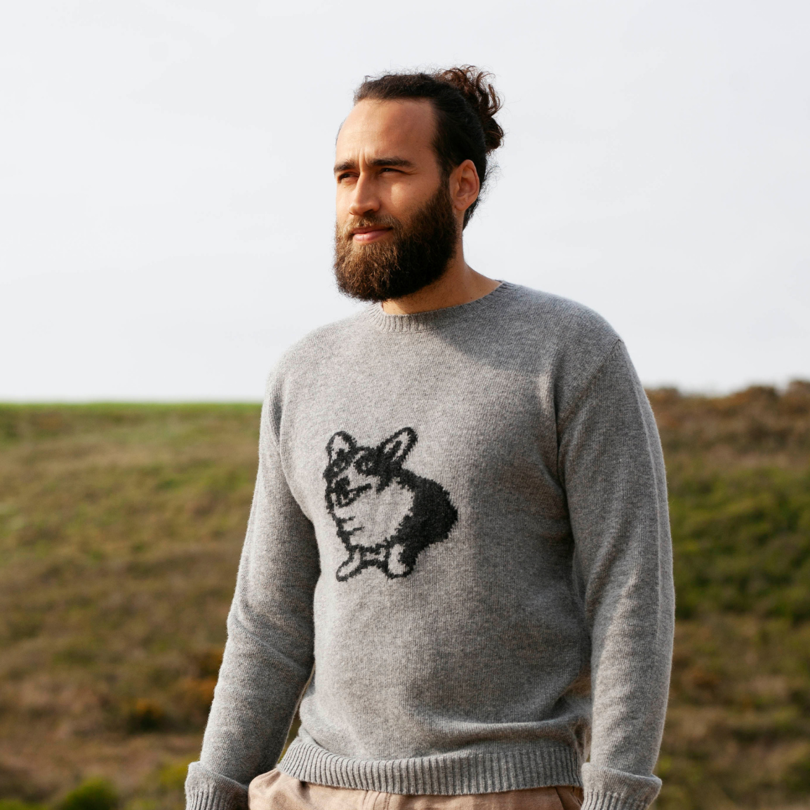 Unisex Corgi Dog Wool Sweater | Corgi Socks