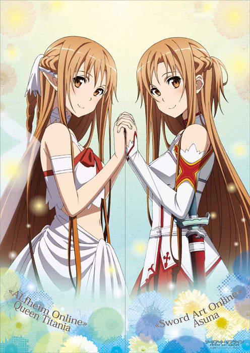 ソードアート・オンライン のれん アスナ＆ティターニア [ソードアート