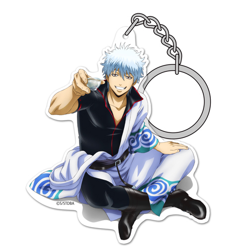 坂田銀時 アクリルキーホルダー 銀さんと一杯Ver. [銀魂