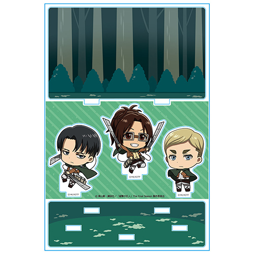 進撃の巨人 アクリルジオラマB[リヴァイ・エルヴィン・ハンジ] [進撃の