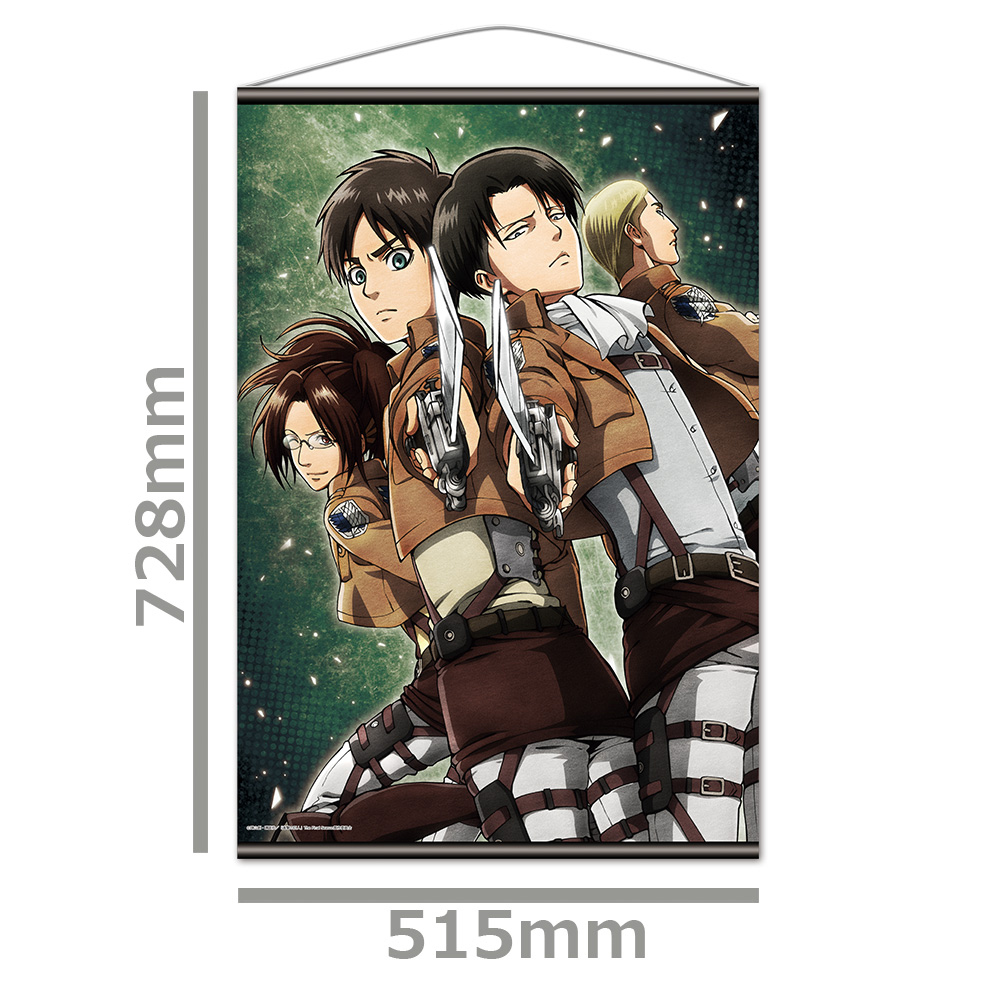 進撃の巨人 B2タペストリーE［エレン＆リヴァイ＆エルヴィン＆ハンジ