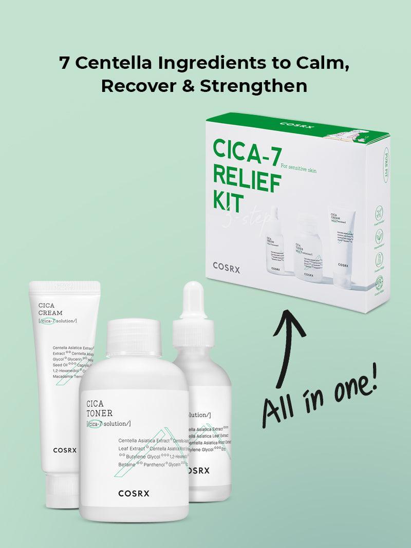 CICA-7 RELIEF KIT- 3 step | COSRX.COM – COSRX Official
