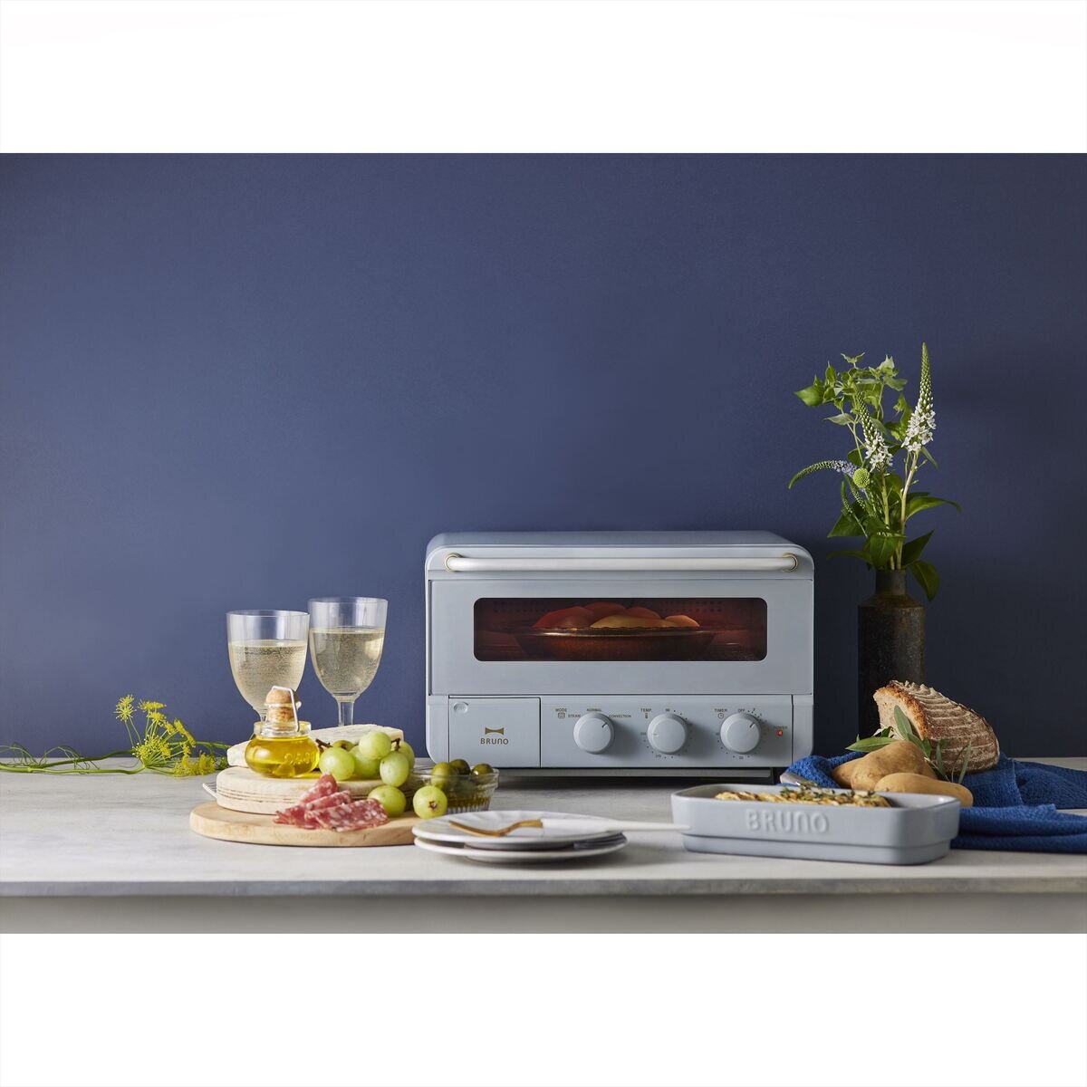 BRUNO スチーム＆ベイクトースター ブルーグレー | Costco Japan