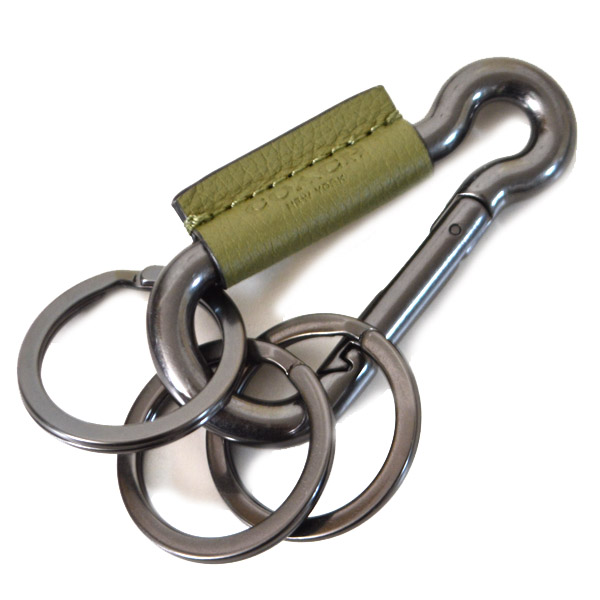 COACH】コーチ ロゴ レザー カラビナキーフォブ キーホルダー