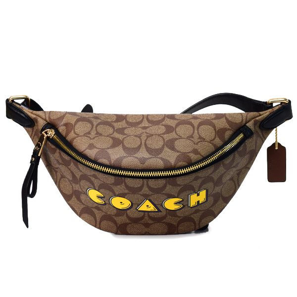 COACH】コーチ コーティングキャンバス スムースレザー シグネチャー