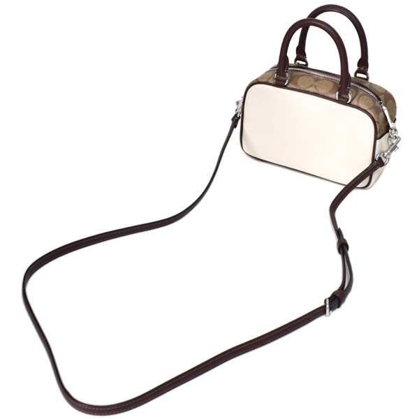 COACH】コーチ バッグ コーティングキャンバス レザー シグネチャー