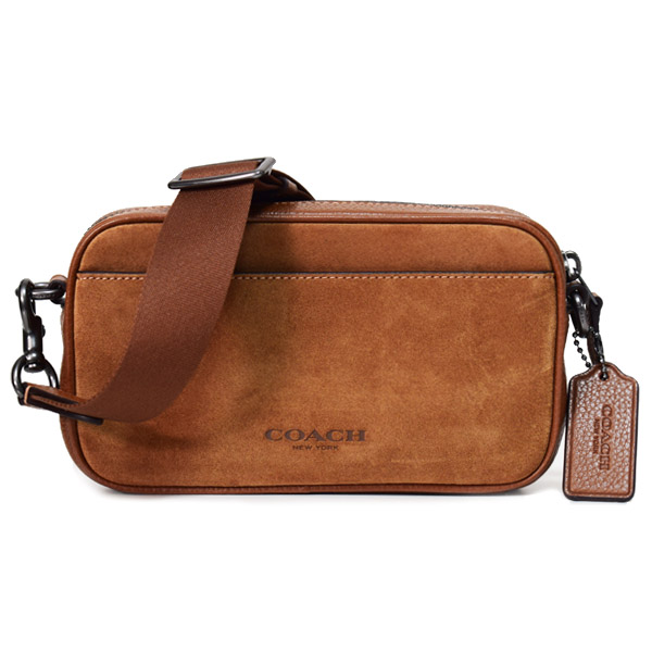 COACH】コーチ バッグ メンズ スエード レザー ジェイデン ロゴ 2WAY