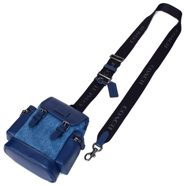 COACH】コーチ バックパック デニム レザー スリング スプリント