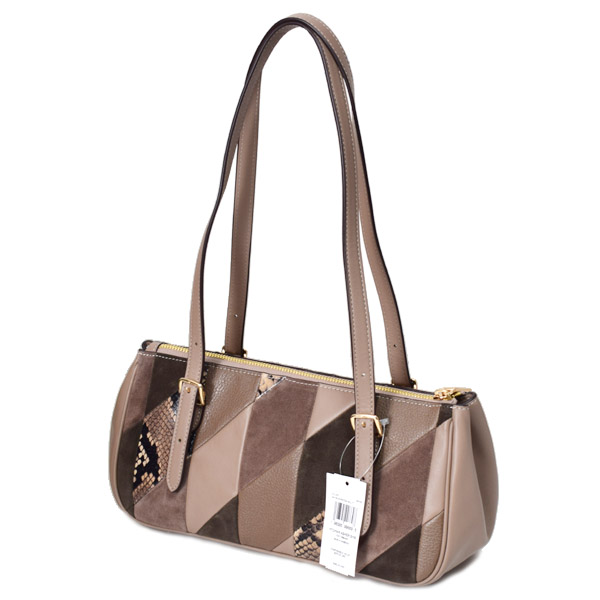 COACH】コーチ バッグ パッチワーク スエード パイソン レザー