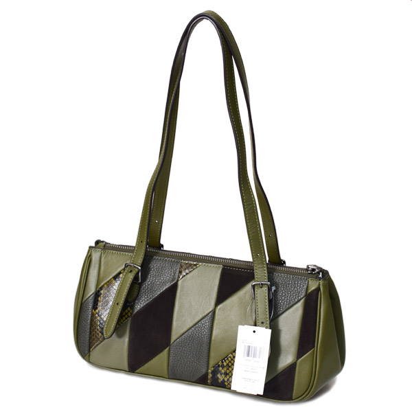 COACH】コーチ バッグ パッチワーク スエード パイソン レザー