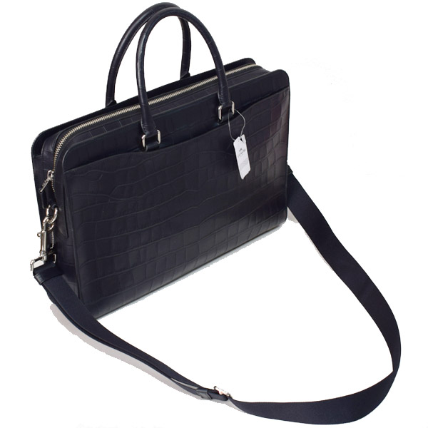 COACH】コーチ メンズ クロコダイルエンボスドレザー ベケット