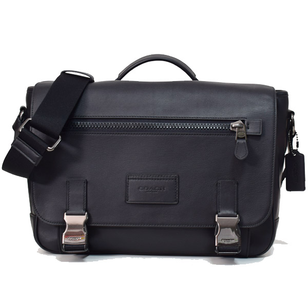 COACH】コーチ メンズ スムースカーフレザー トラック メッセンジャー