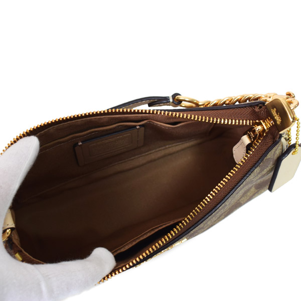 COACH】コーチ シグネチャー スネーク パイソン テリ ロゴ 2way クロス