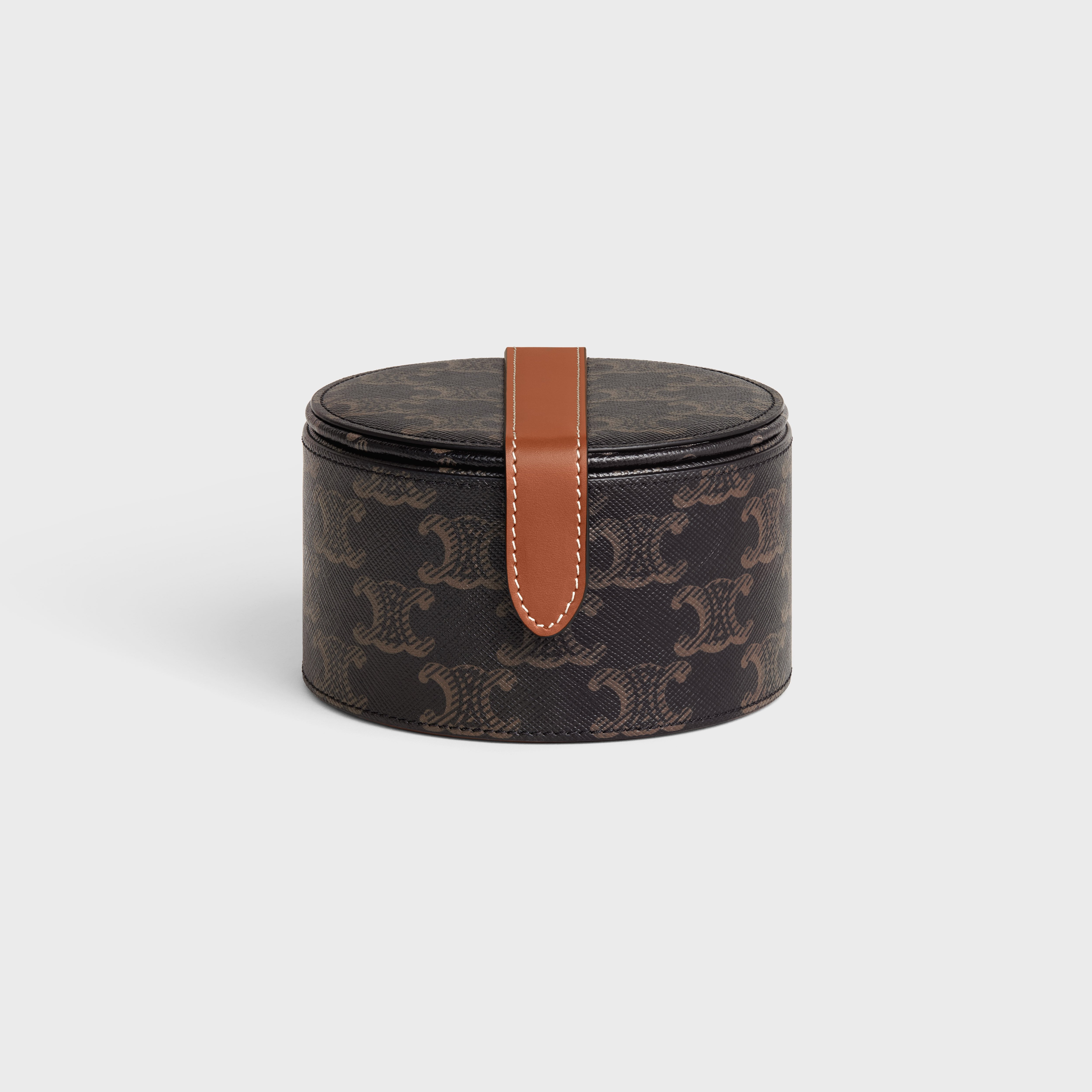 ジュエリーケース / トリオンフキャンバス＆カーフスキン - タン | CELINE