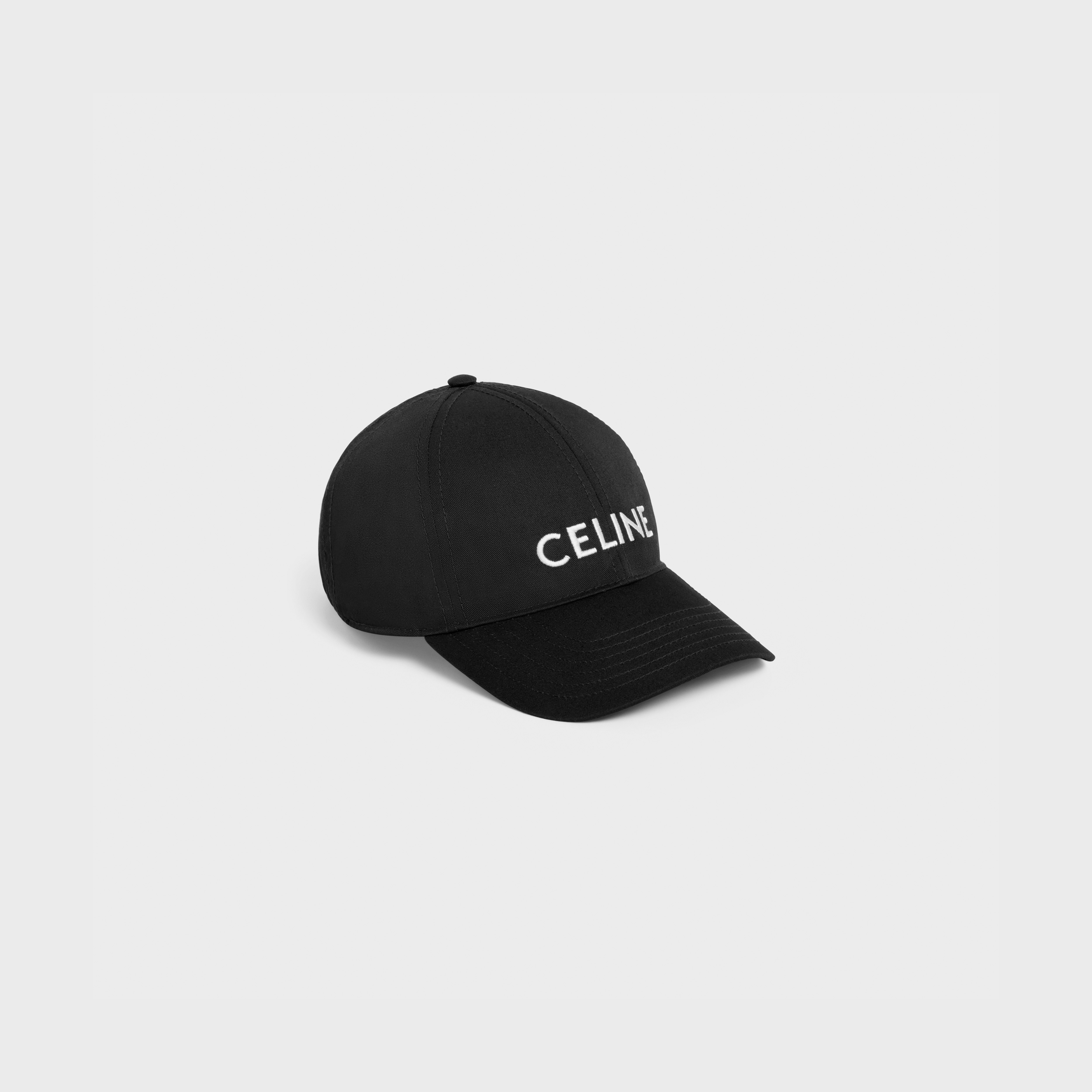 celine baseball cap in cotton - BLACK | CELINE
