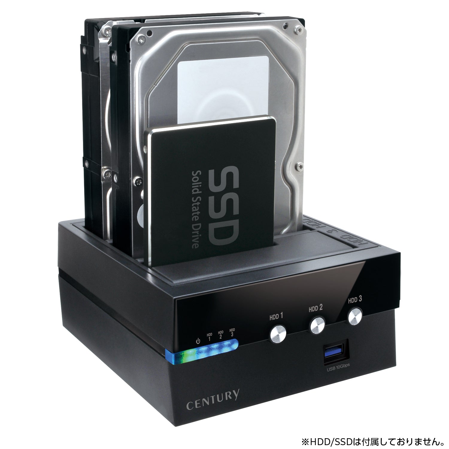 裸族のお立ち台 3Bay IS USB10G Hub [ CROS3U10GCISH ] – センチュリー