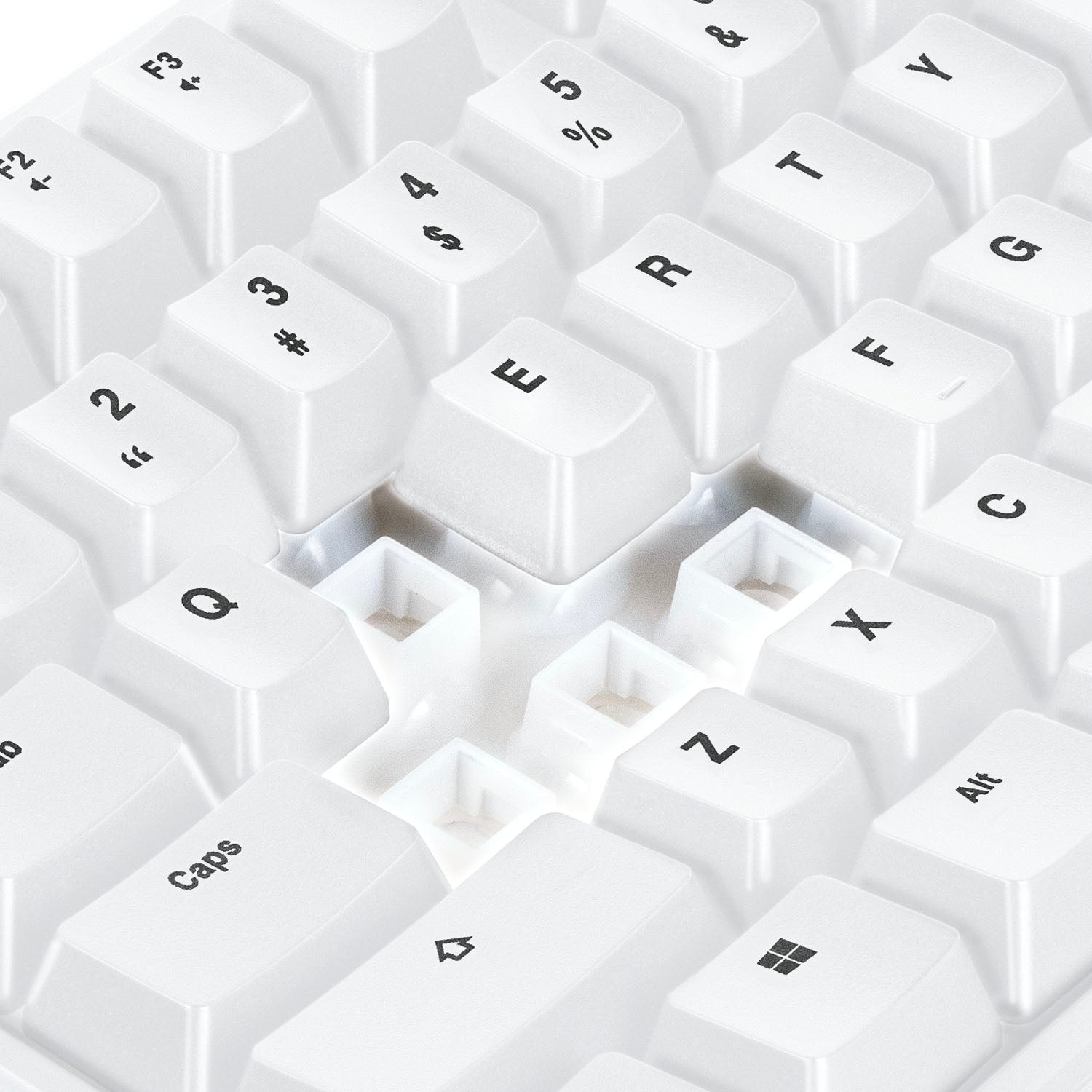 RACEN メンブレンゲーミングキーボードTKL（91キー）ホワイト [CRC