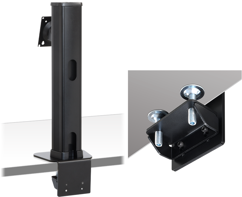 RACEN 重量級液晶モニター対応 上下昇降式モニターアーム CRC-HWMA01BK