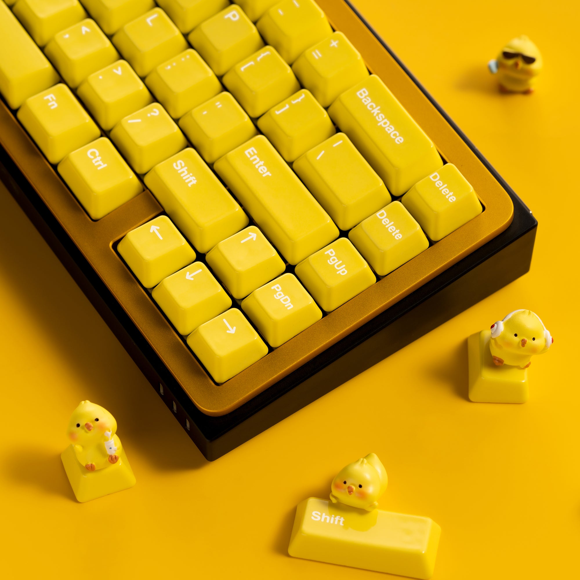 114-Key Yellow Keycaps | CeraKey