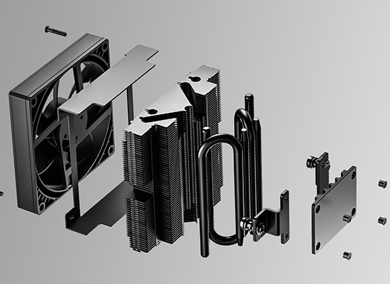 IS-53-XT BLACK | IS-53-XT BLACK | ID-COOLING ヒートシンク＆ファン