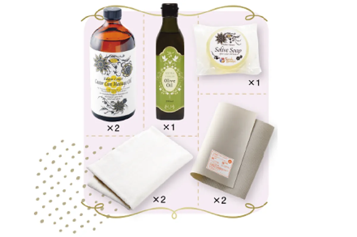 ○冬セール☆ひまし油湿布らくらく継続セット(計8点)