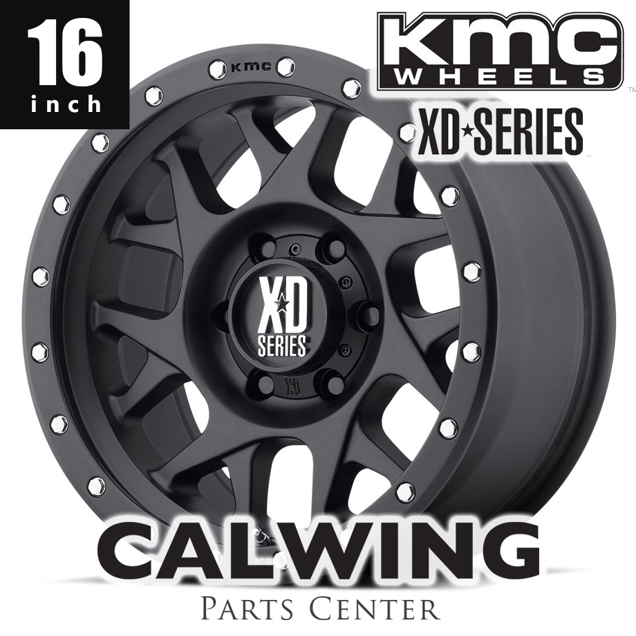 デリカD5系 エクストレイル ホイール KMC XD127 BULLY サテンブラック