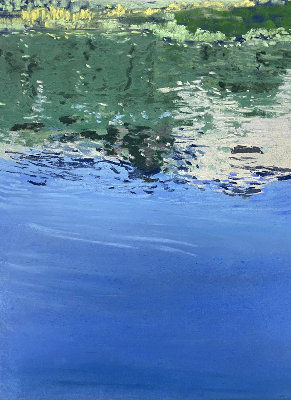 高橋の水面 | 坂口恭平パステル画 | 熊本市現代美術館 CAMK