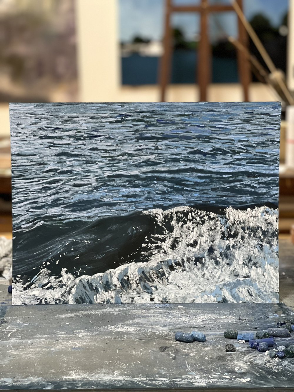 湯島の波 No. 2 | 坂口恭平パステル画 | 熊本市現代美術館 CAMK