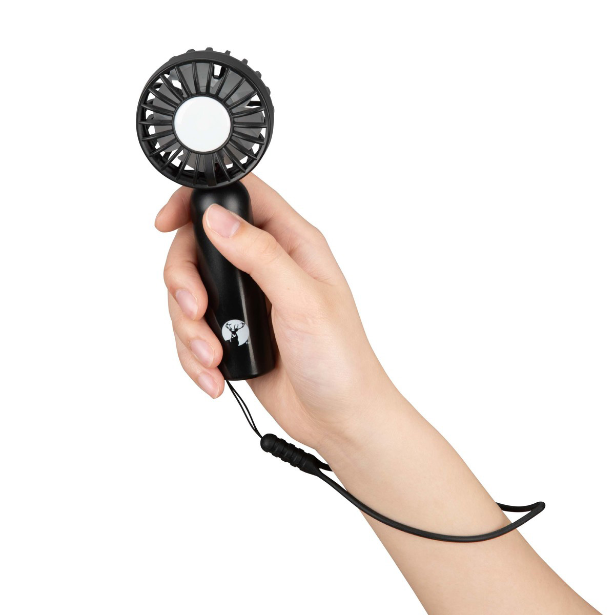 コンパクト2枚羽ハンディファン （ブラック） - アウトドア・キャンプ