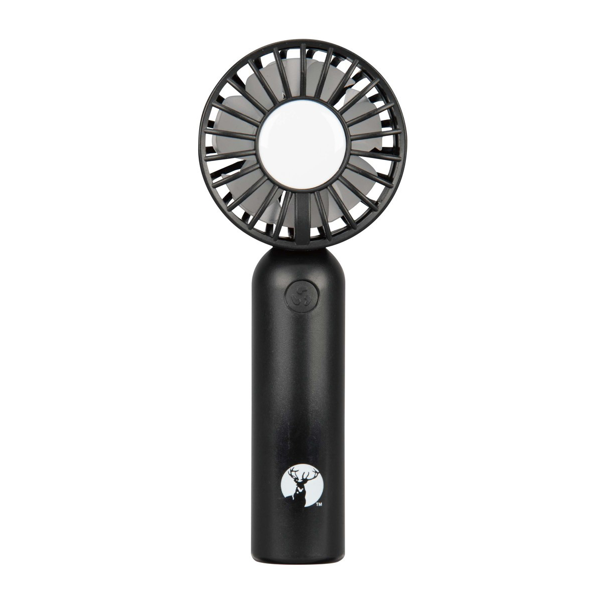 コンパクト2枚羽ハンディファン （ブラック） - アウトドア・キャンプ