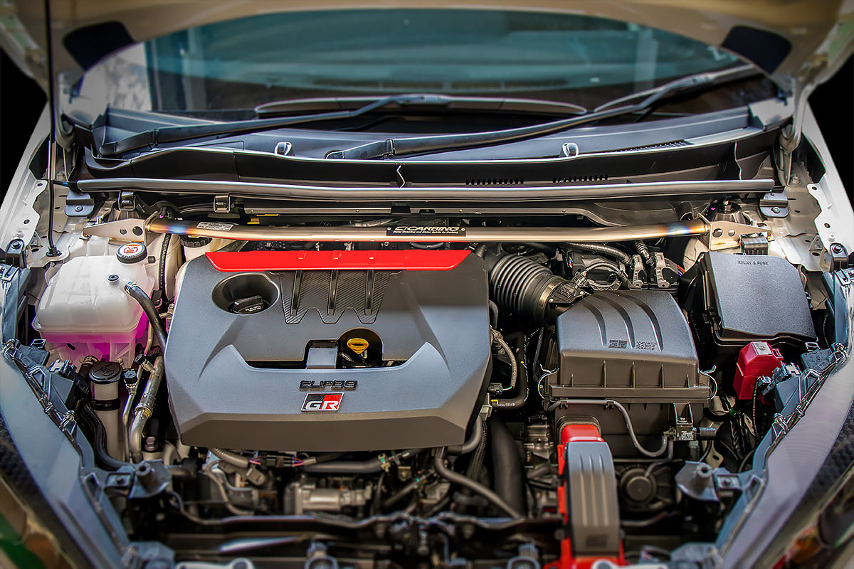 トヨタ GRヤリス GXPA16 ストラットタワーバー/チタン /フロント