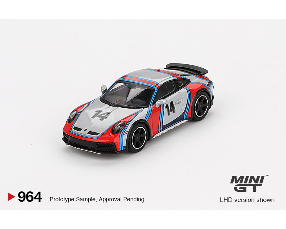 Mini GT 1:64 Porsche 911 Dakar “Rally 1974” – Ice Grey Metallic