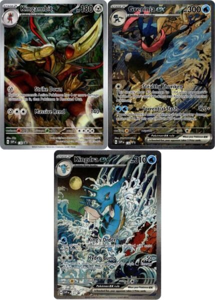 ドドゲザン ＋ キングドラex ＋ ゲッコウガex AR SAR 海外版 英語版