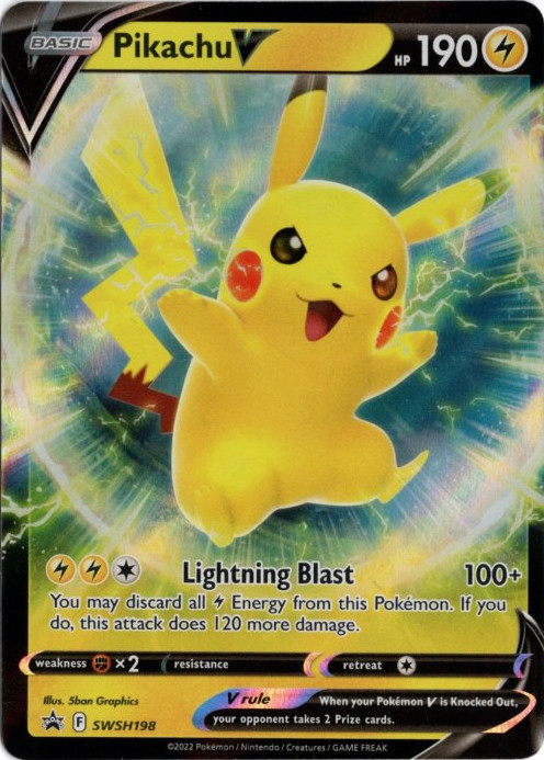 ピカチュウV 海外版 英語版 プロモ Pikachu V - SWSH198 -【Card Chicken】