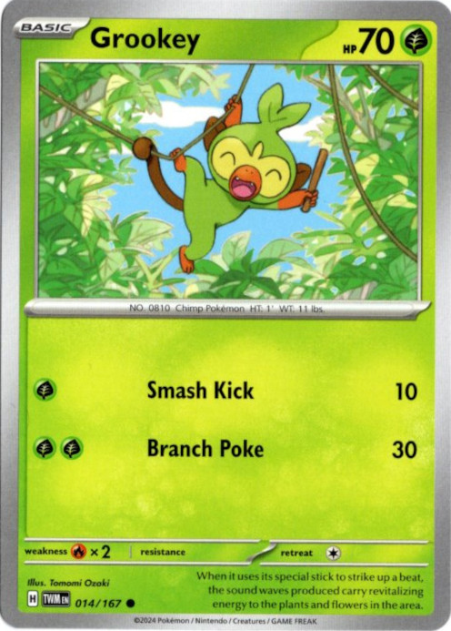 サルノリ 海外版 英語版 Grookey - 014/167 -【Card Chicken】