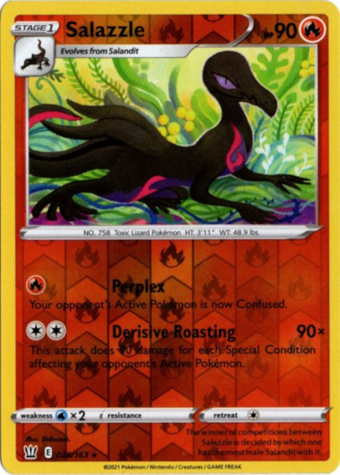 エンニュート 海外版 英語版 リバホロ Salazzle - 028/163 -【Card