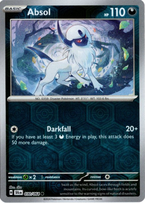 アブソル 海外版 英語版 リバホロ Absol - 030/064 -【Card Chicken】