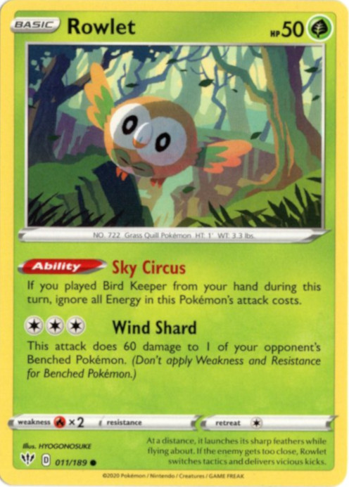 モクロー 海外版 英語版 Rowlet - 011/189 -【Card Chicken】
