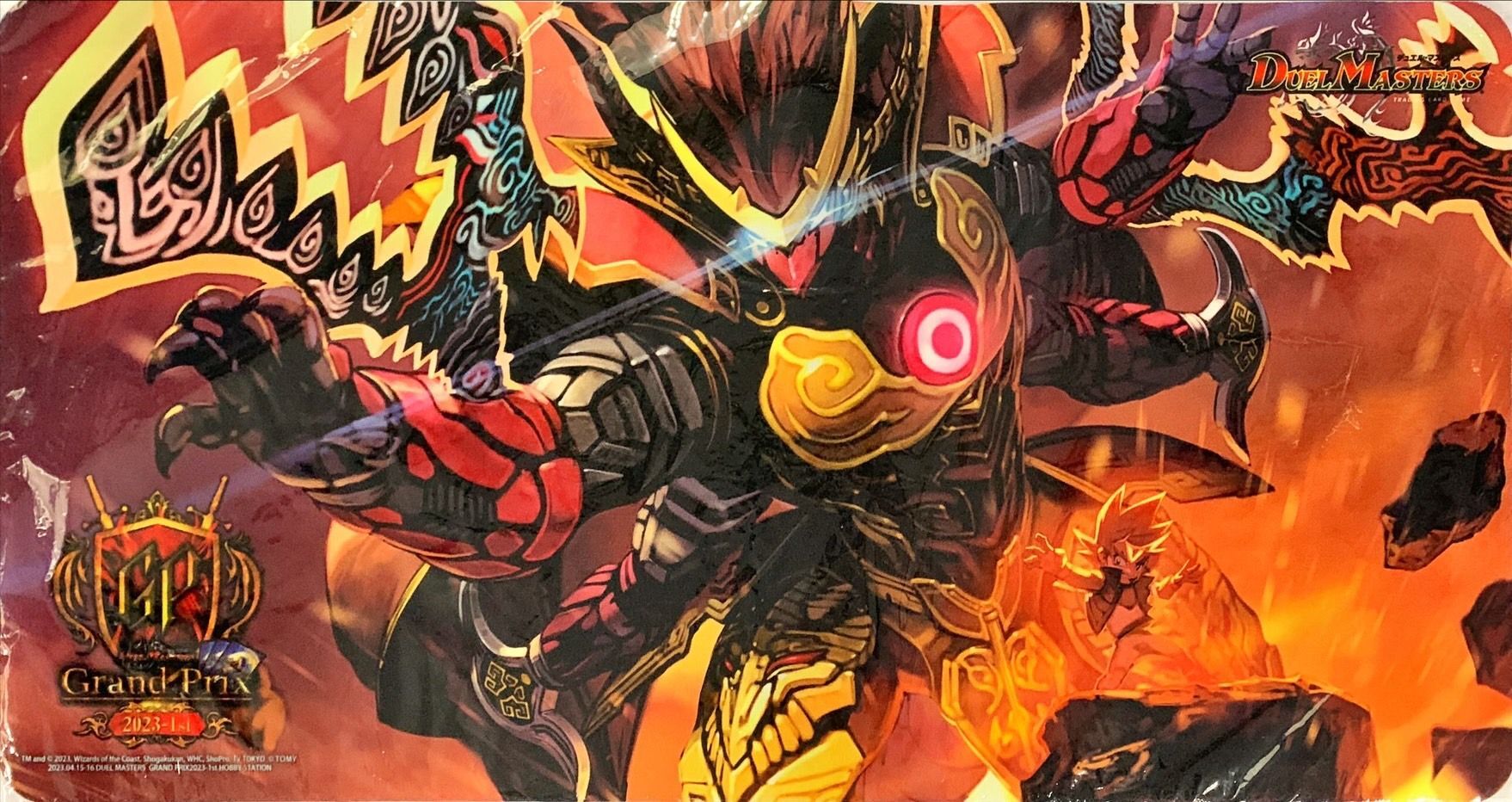 プレイマット『[GP2023-1st]切札勝太&カツキング-熱血の物語