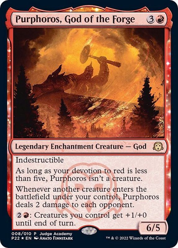 FOIL)鍛冶の神、パーフォロス/Purphoros, God of the Forge《英語》【P22】