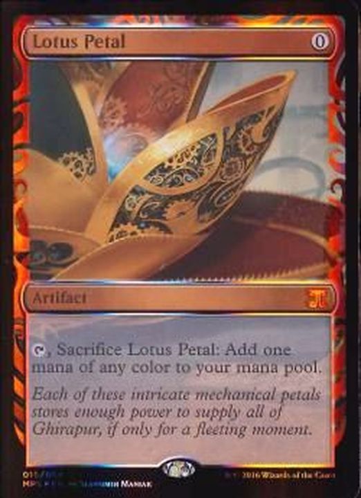 水蓮の花びら Lotus Petal 英語 Foil 4枚セット MTG【水蓮の花びら