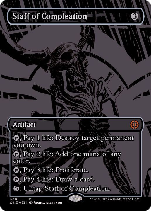 オイルスリックFOIL)完全化の杖/Staff of Compleation《英語》【ONE】