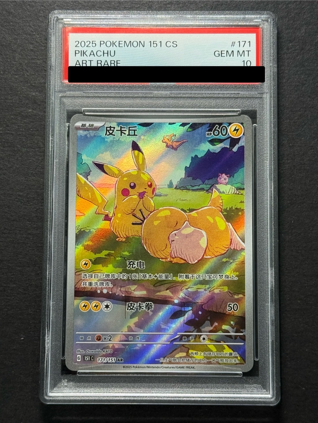 ピカチュウ 中国語版 5周年 記念カード psa10 ピカチュウ 皮卡丘 SV-P